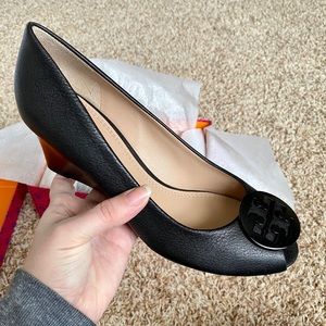 Tory Burch Peep Toe Wedge